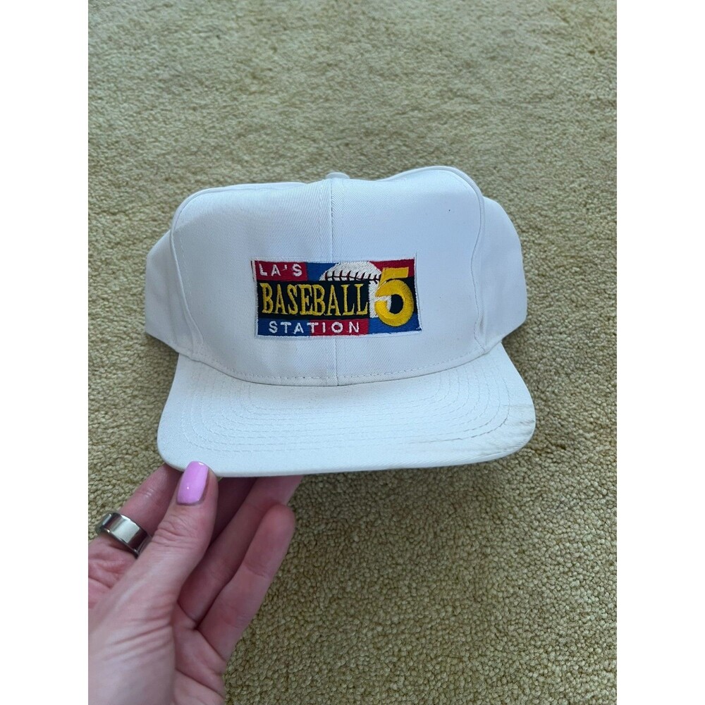Vintage 80s/90s LA's Baseball Station Adjustable Snapback Hat